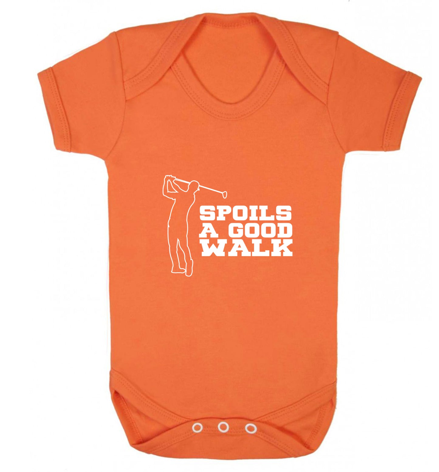 Golf spoils a good walk Baby Vest orange 18-24 months