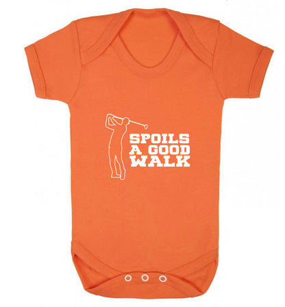 Golf spoils a good walk Baby Vest orange 18-24 months