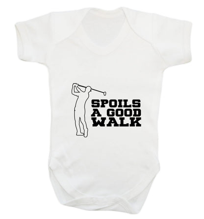 Golf spoils a good walk Baby Vest white 18-24 months
