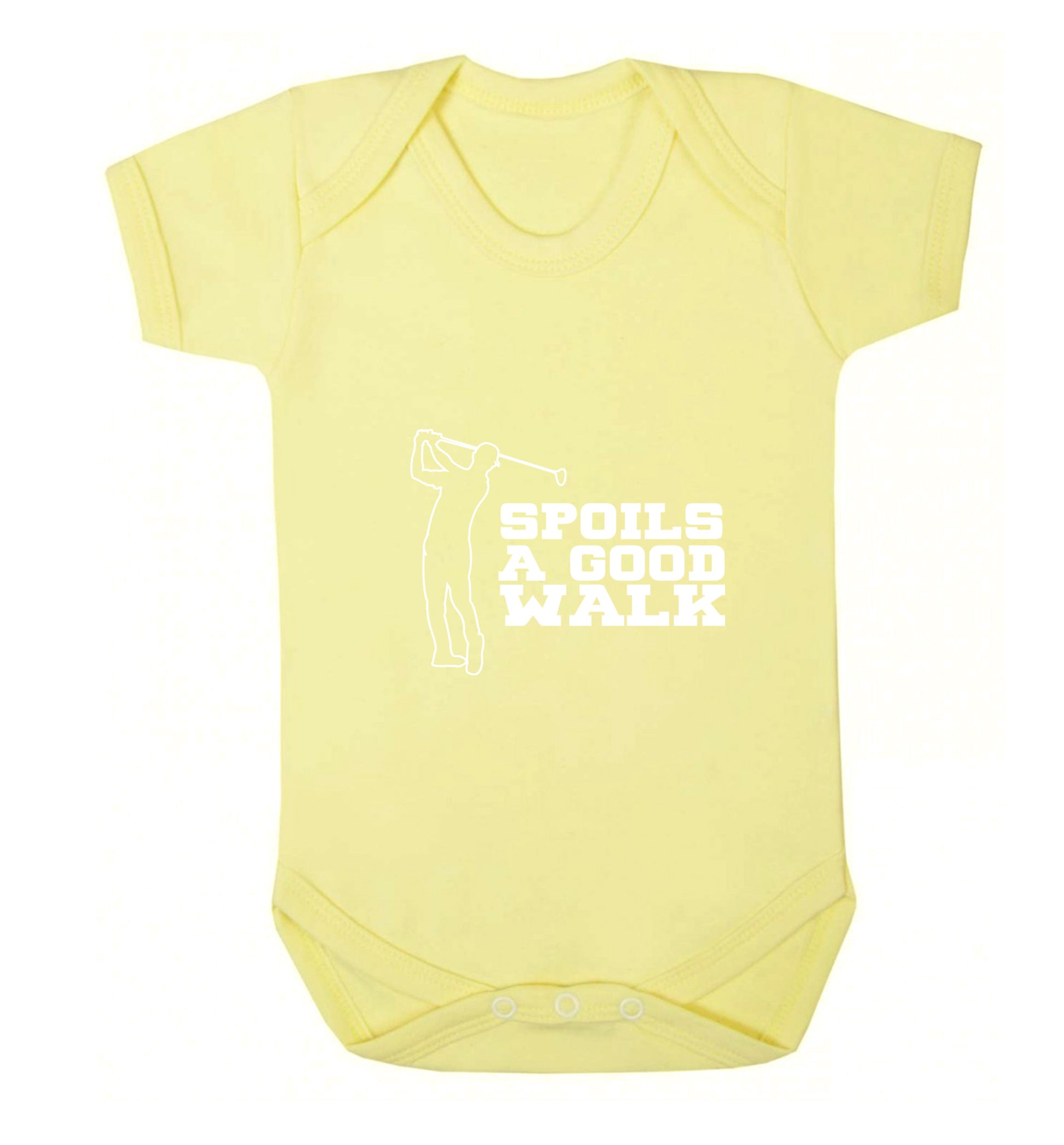 Golf spoils a good walk Baby Vest pale yellow 18-24 months