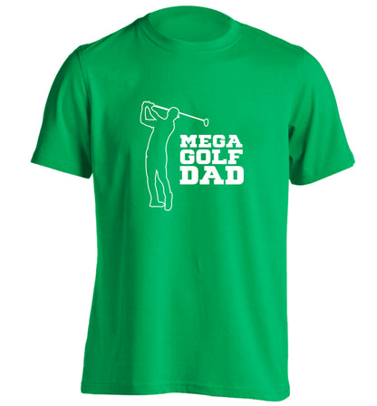 Mega golfing dad adults unisex green Tshirt 2XL