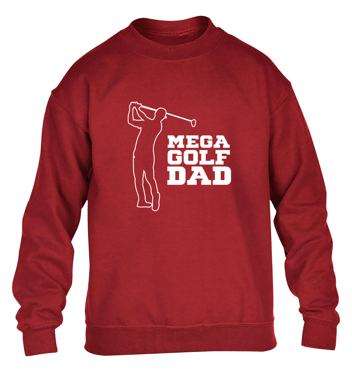 Mega golfing dad children's grey sweater 12-13 Years