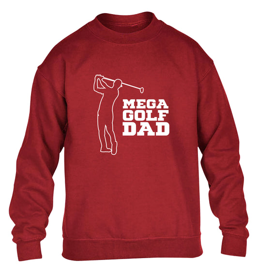 Mega golfing dad children's grey sweater 12-13 Years