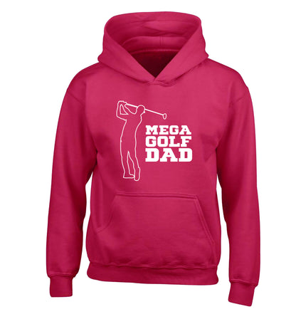 Mega golfing dad children's pink hoodie 12-13 Years