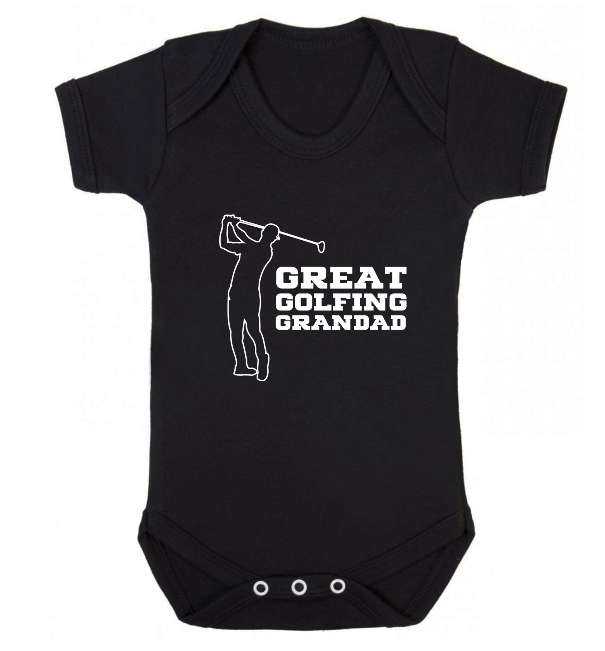 Great Golfing Grandad Baby Vest black 18-24 months