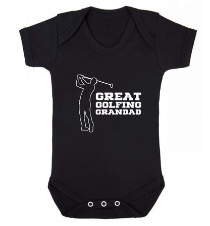 Great Golfing Grandad Baby Vest black 18-24 months