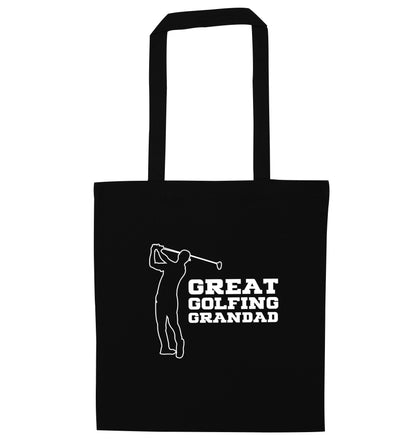 Great Golfing Grandad black tote bag
