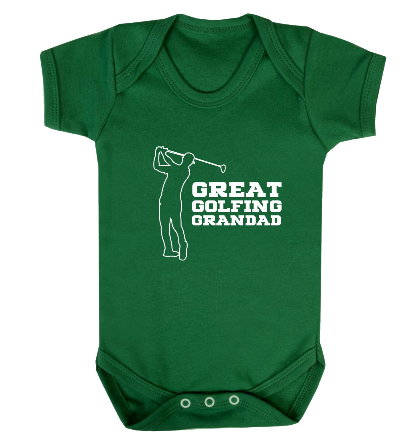 Great Golfing Grandad Baby Vest green 18-24 months