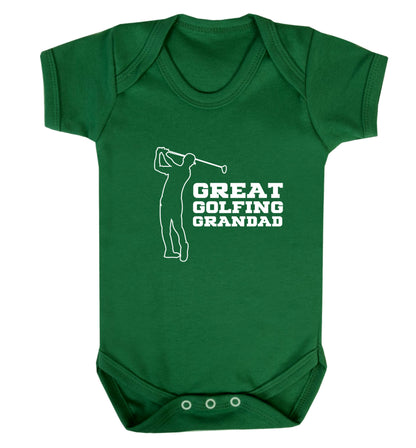 Great Golfing Grandad Baby Vest green 18-24 months