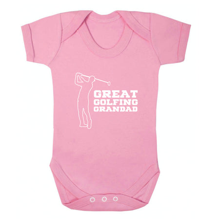 Great Golfing Grandad Baby Vest pale pink 18-24 months