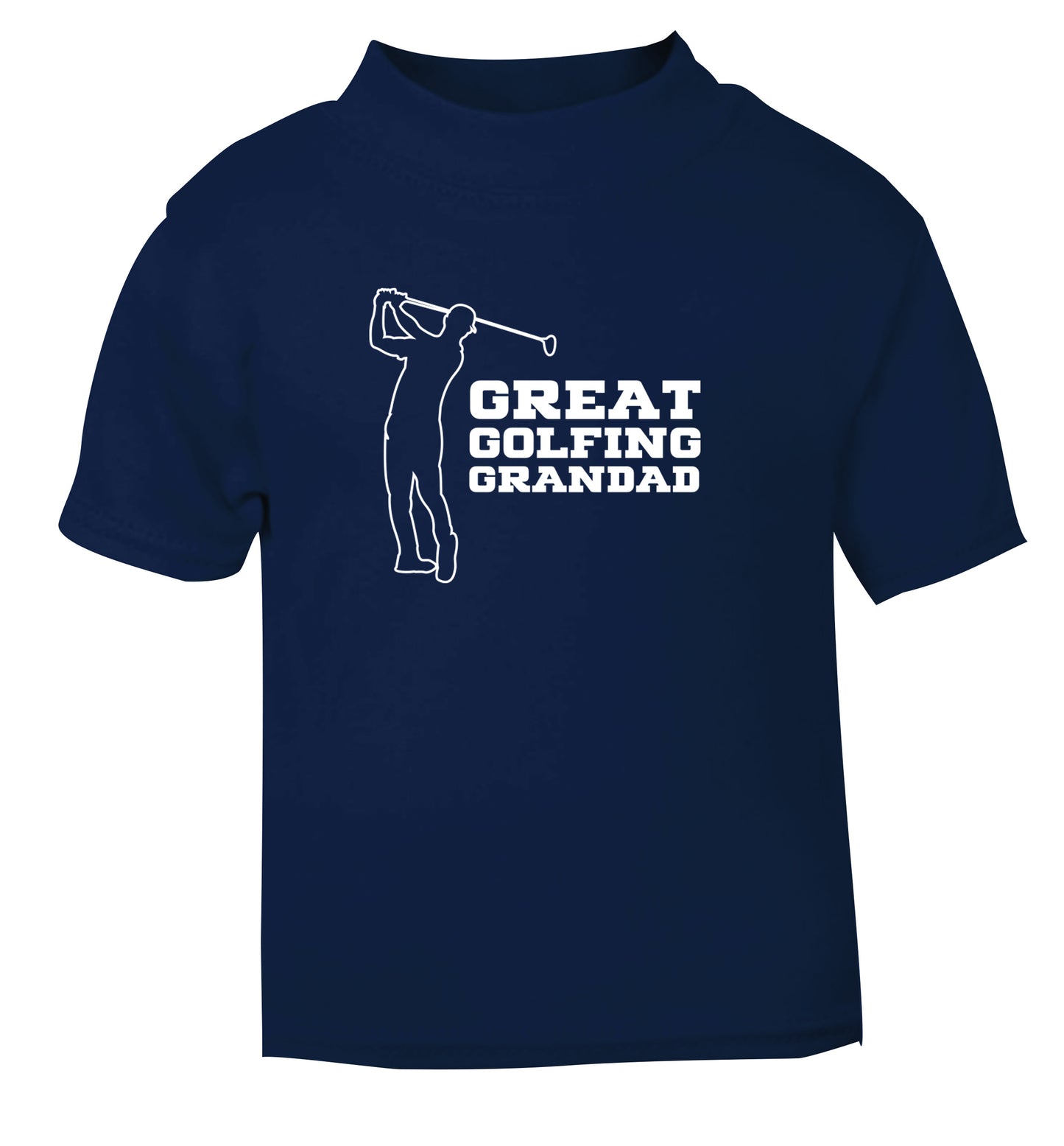 Great Golfing Grandad navy Baby Toddler Tshirt 2 Years