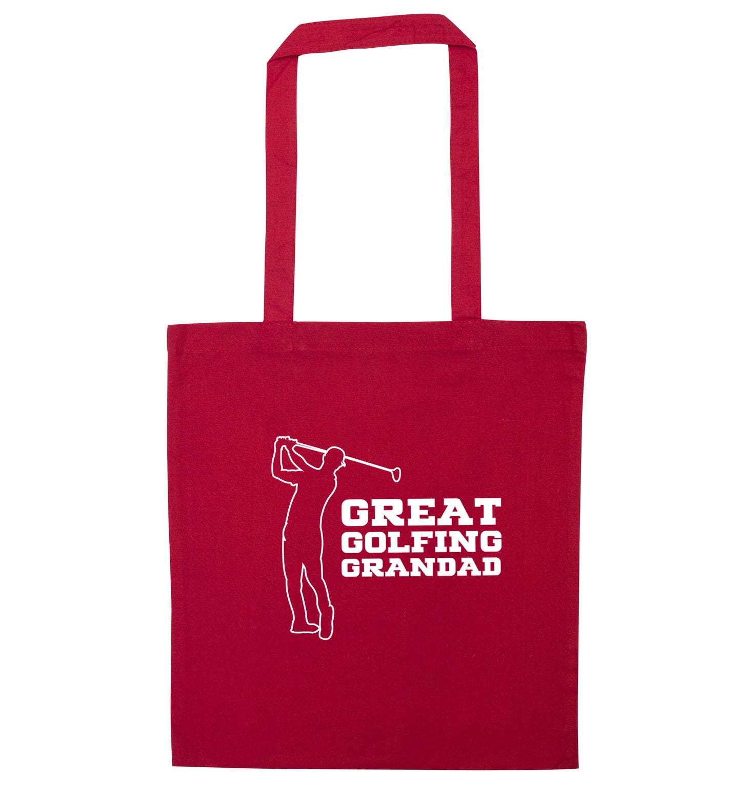 Great Golfing Grandad red tote bag