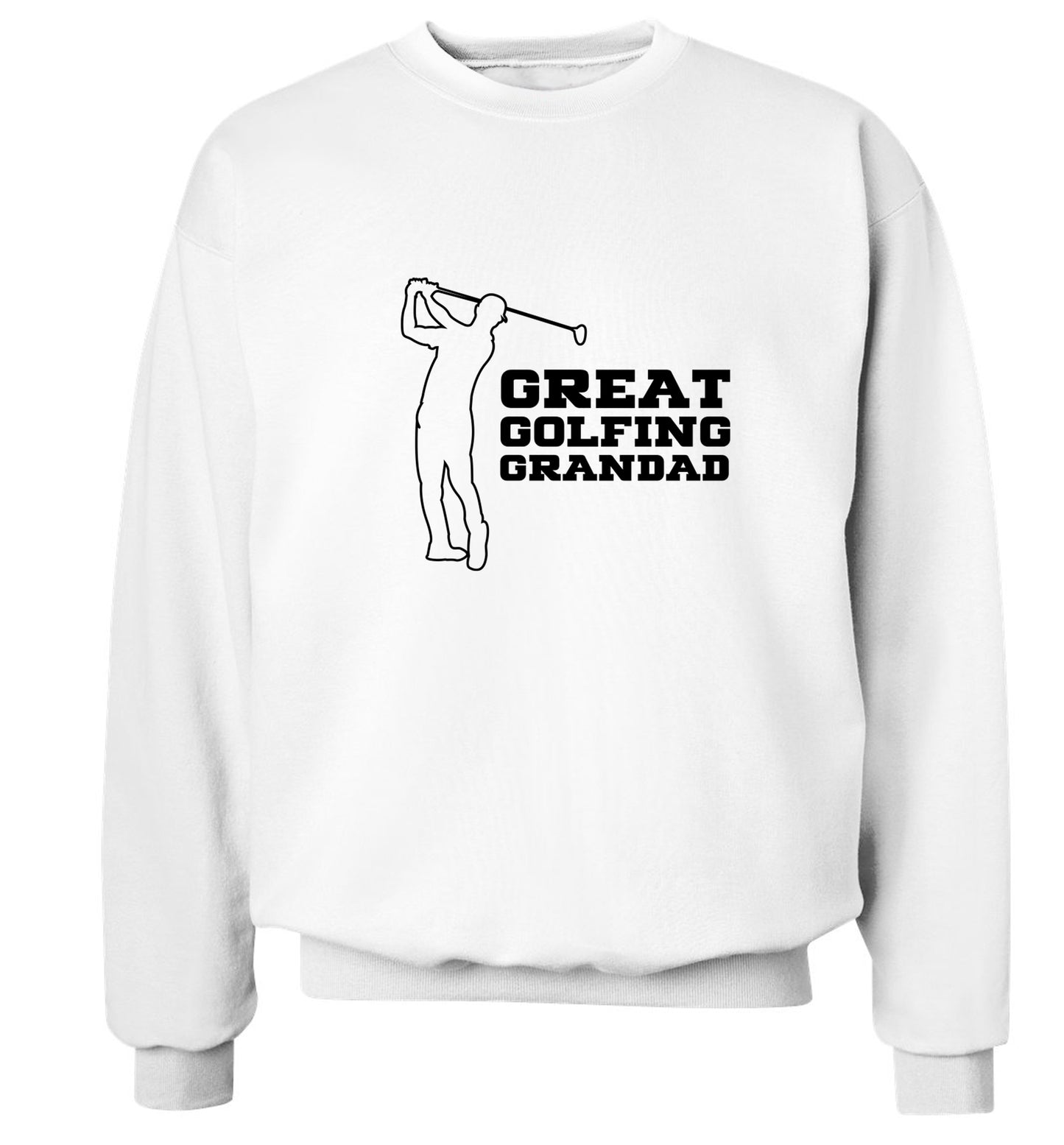 Great Golfing Grandad Adult's unisex white Sweater 2XL
