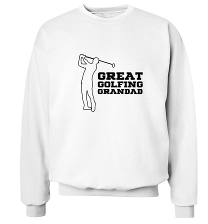 Great Golfing Grandad Adult's unisex white Sweater 2XL