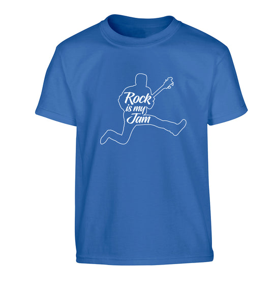 Rock is my jam Children's blue Tshirt 12-13 Years