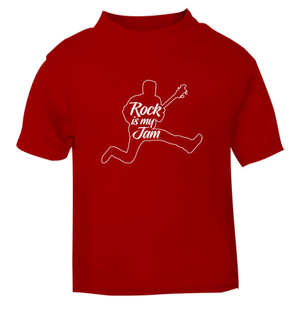 Rock is my jam red Baby Toddler Tshirt 2 Years