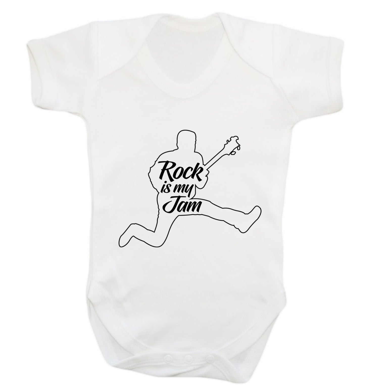 Rock is my jam Baby Vest white 18-24 months