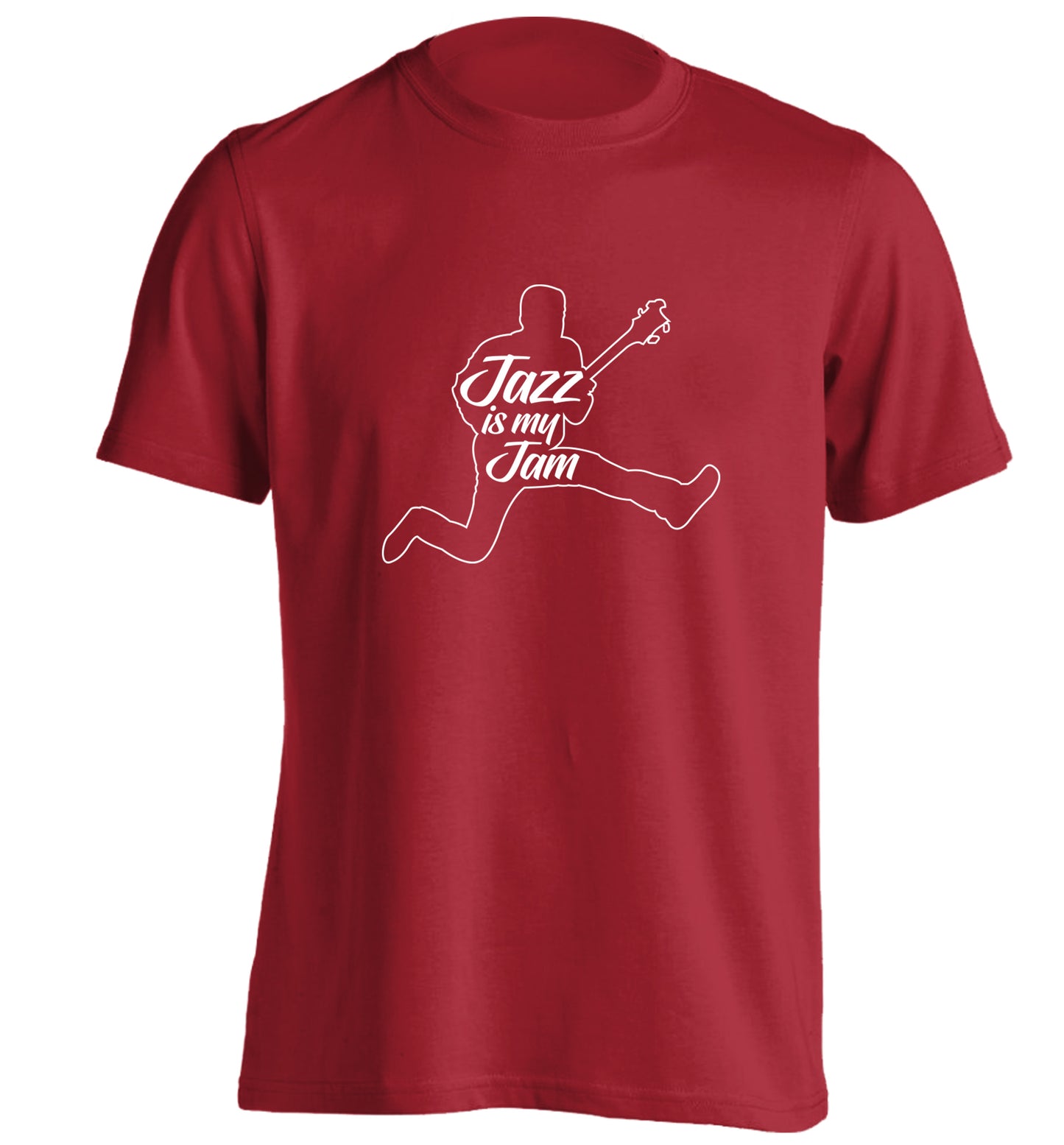 Jazz is my jam adults unisex red Tshirt 2XL