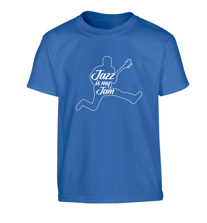 Jazz is my jam Children's blue Tshirt 12-13 Years