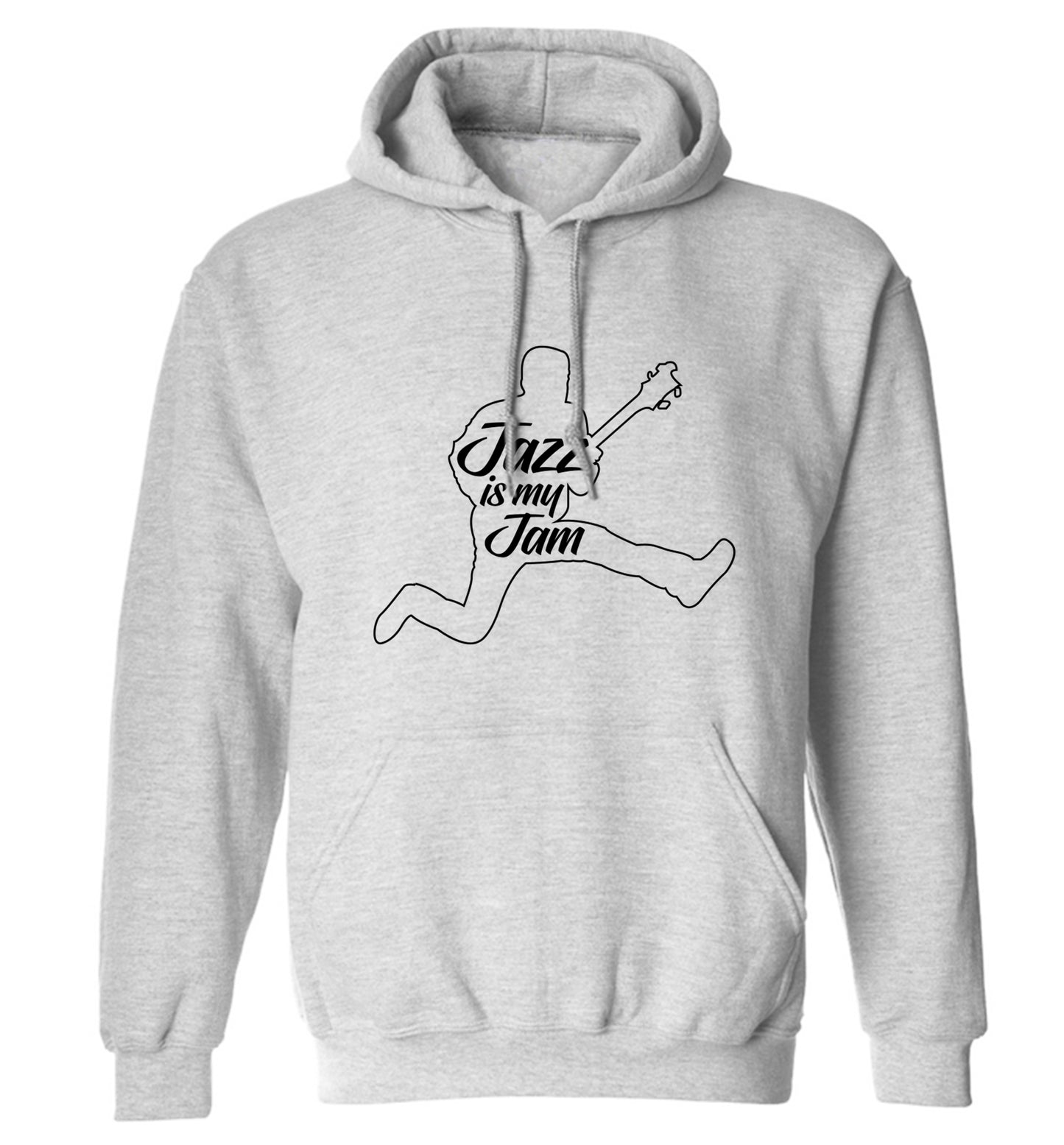 Jazz is my jam adults unisex grey hoodie 2XL