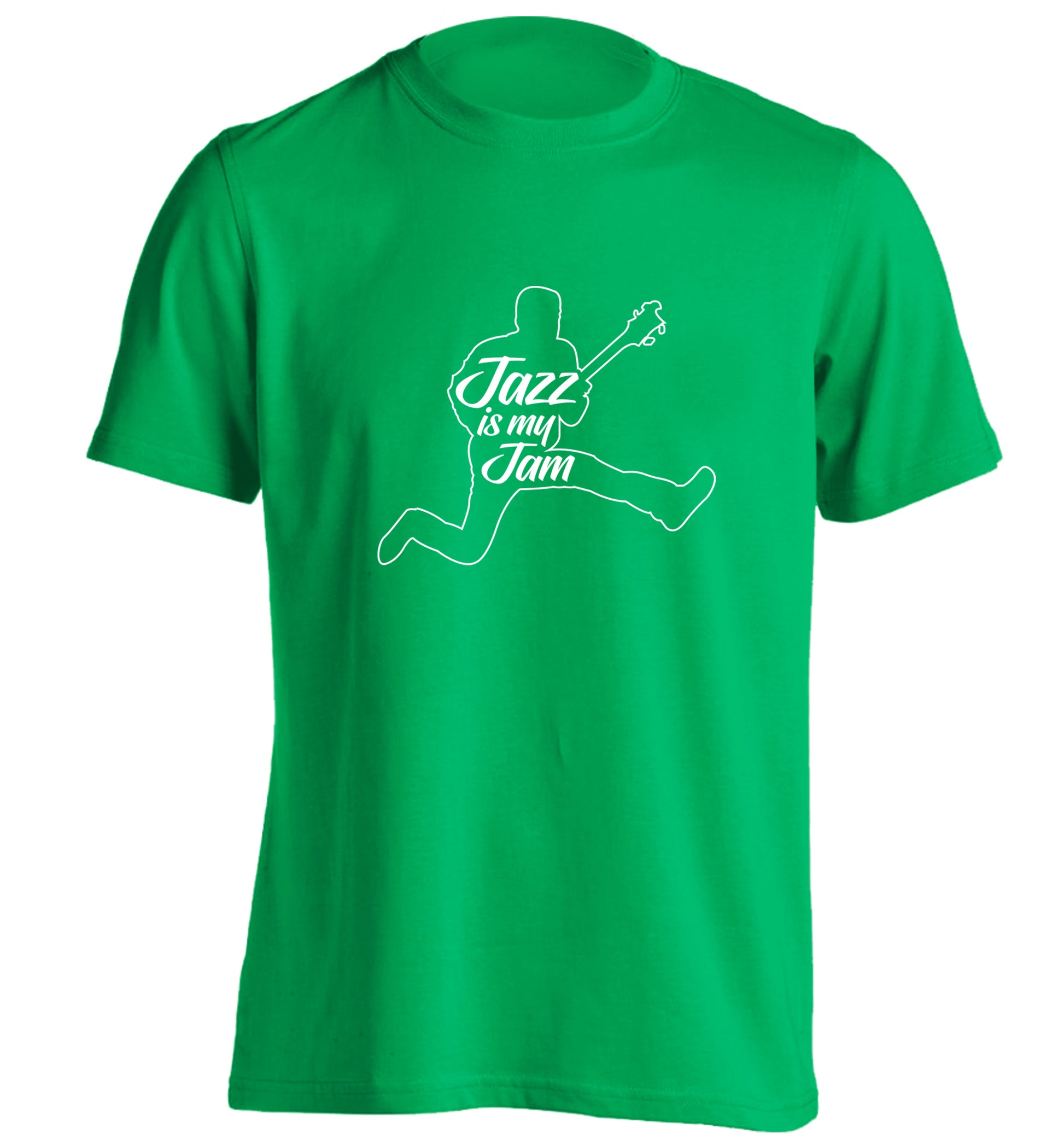 Jazz is my jam adults unisex green Tshirt 2XL