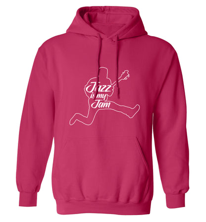 Jazz is my jam adults unisex pink hoodie 2XL