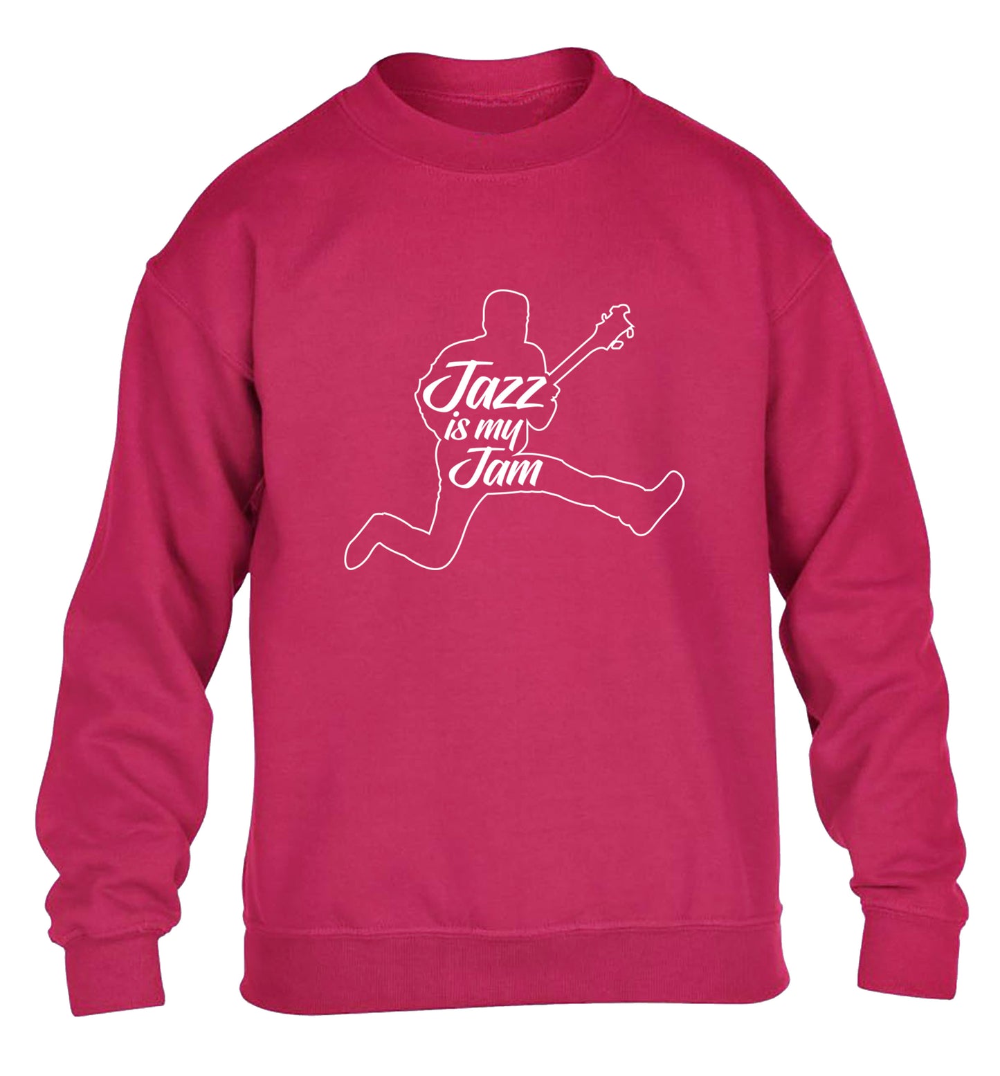 Jazz is my jam children's pink sweater 12-13 Years