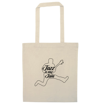 Jazz is my jam natural tote bag