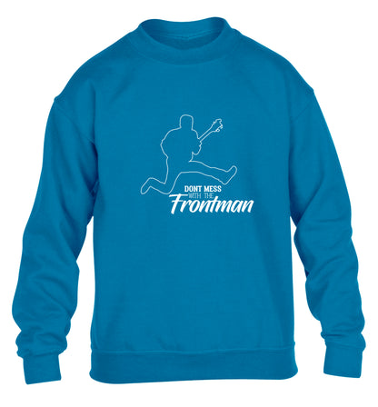 Don't mess with the frontman children's blue sweater 12-13 Years