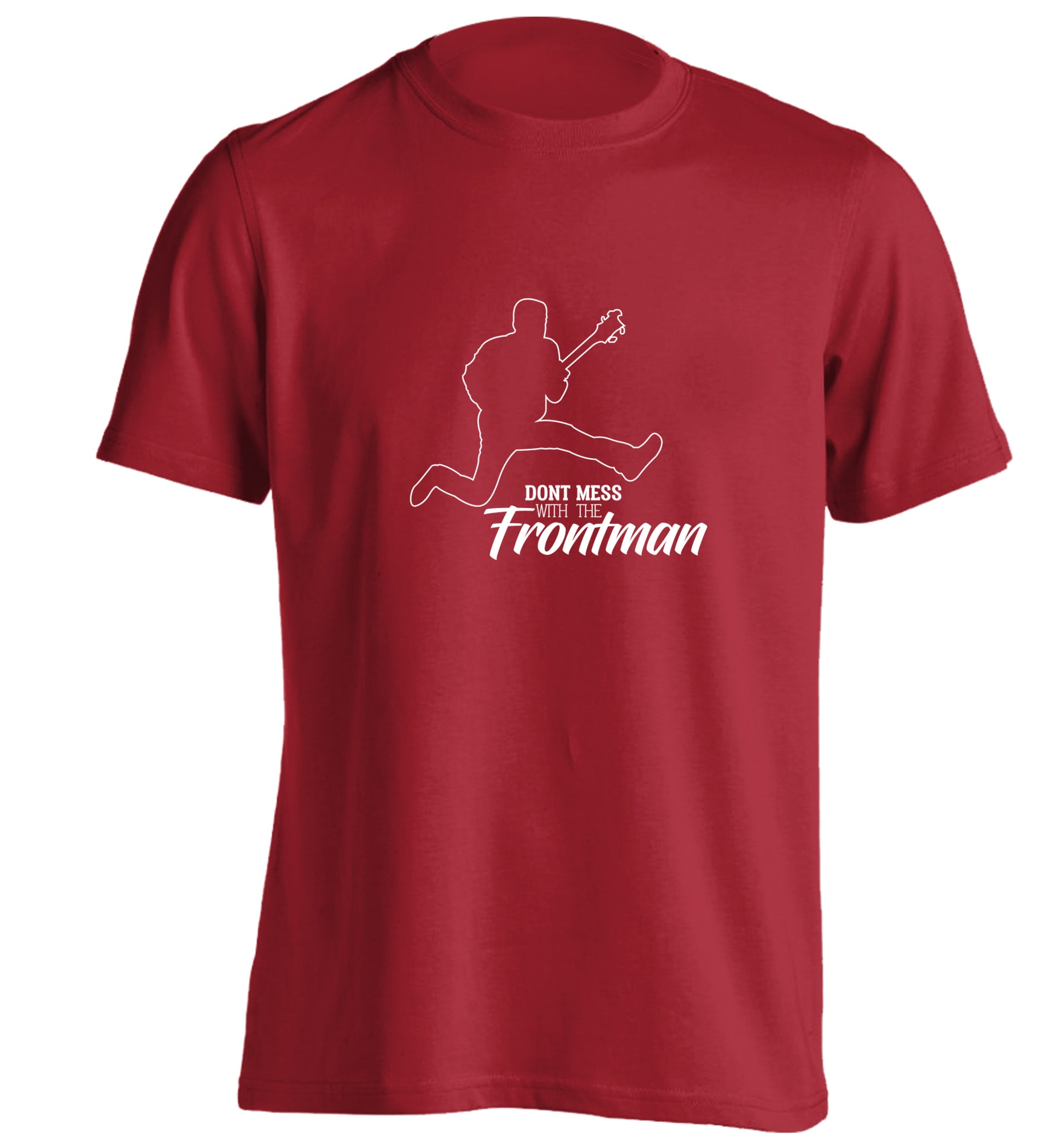 Don't mess with the frontman adults unisex red Tshirt 2XL