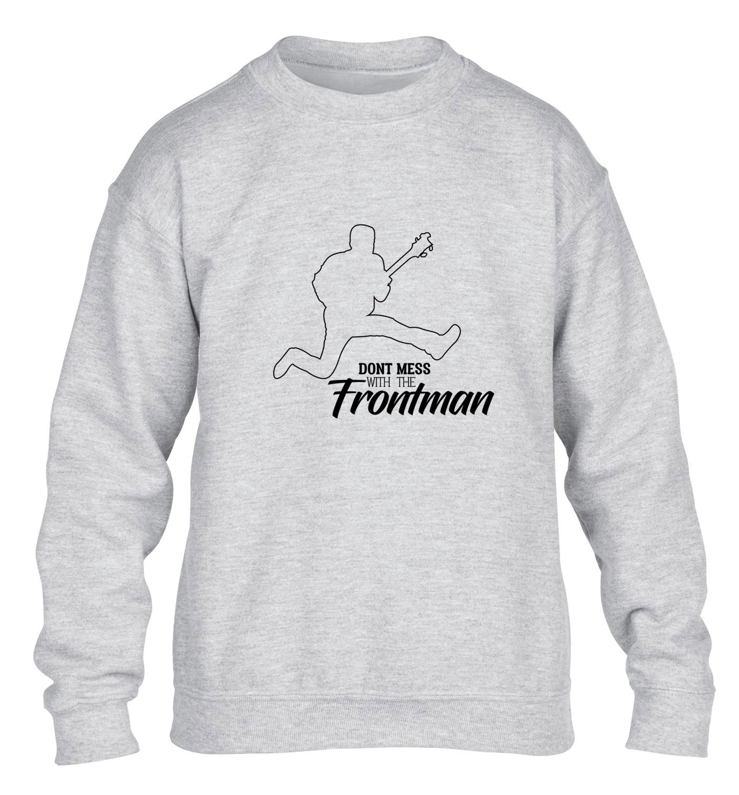 Don't mess with the frontman children's grey sweater 12-13 Years
