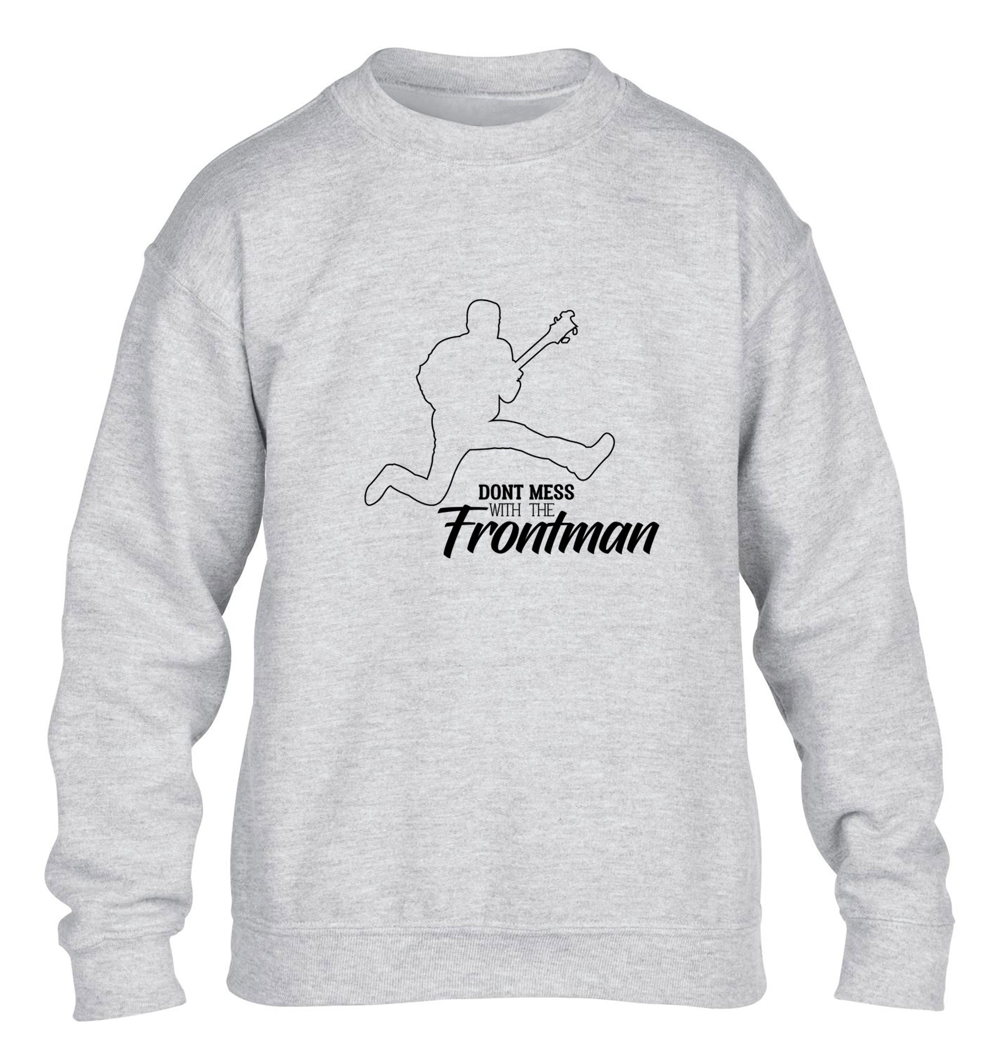 Don't mess with the frontman children's grey sweater 12-13 Years