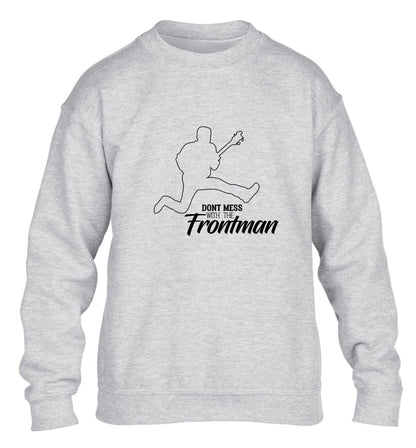 Don't mess with the frontman children's grey sweater 12-13 Years