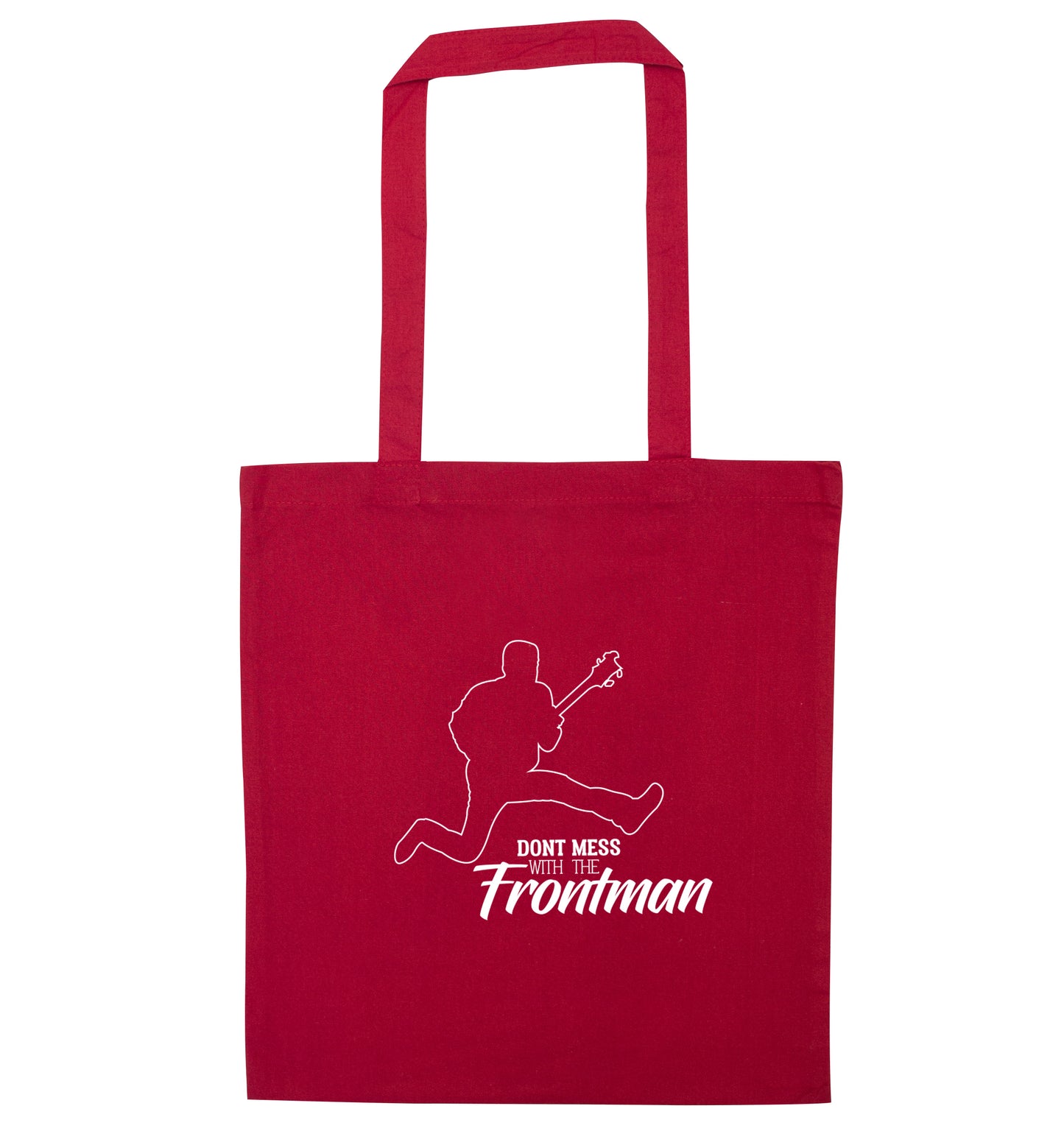 Don't mess with the frontman red tote bag