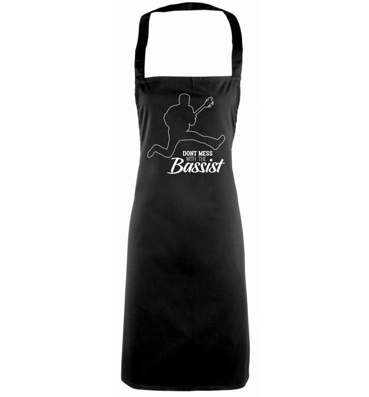Dont mess with the bassist black apron