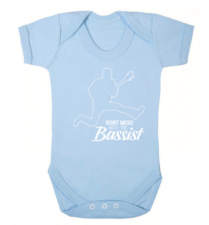Dont mess with the bassist Baby Vest pale blue 18-24 months
