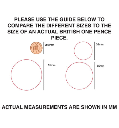 Fangs for the candy 48 @ 30mm matt circle stickers