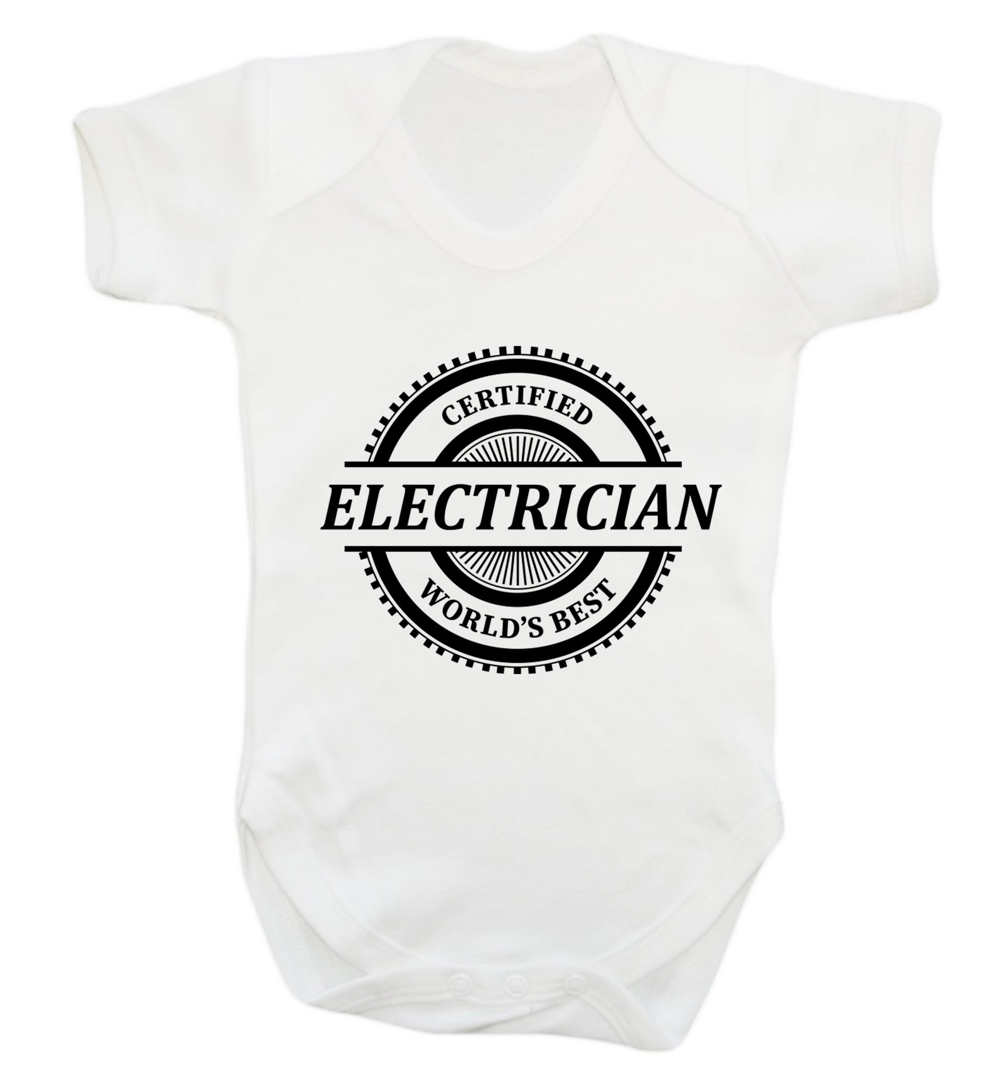 Worlds greatest electrician Baby Vest white 18-24 months